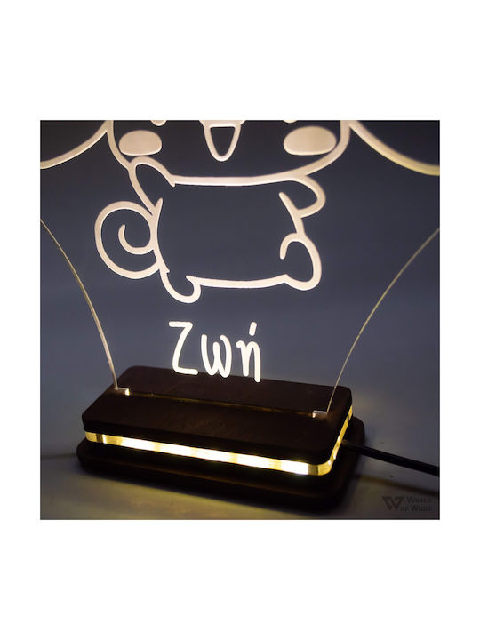 World of Wood Decorative Table Lamp Cinnamoroll LED 22x16cm