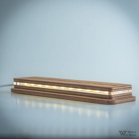 World of Wood Decorative Table Lamp King And Queen LED Warm White Love 12x23cm