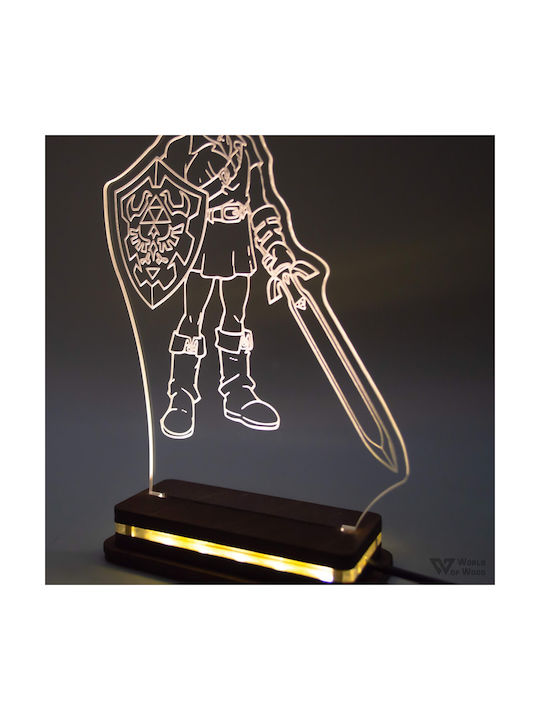 World of Wood Decorative Table Lamp The Legend Of Zelda - Link LED 20x13cm
