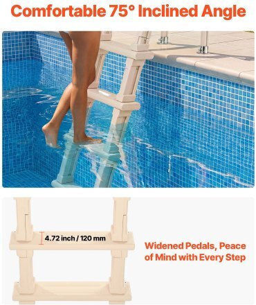 Vevor Scară Piscină Maro
