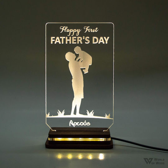 World of Wood Φωτιστικό Father's Day LED