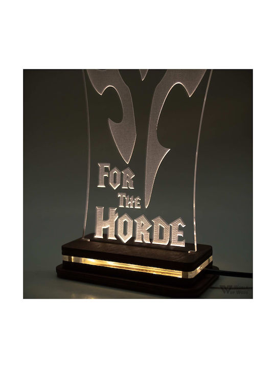 World of Wood Διακοσμητικό Φωτιστικό World Of Warcraft Horde LED 21x11εκ.