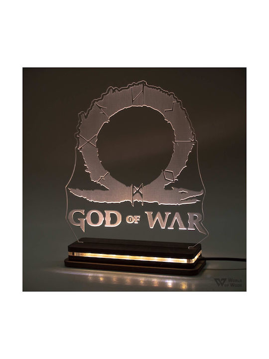 World of Wood Διακοσμητικό Φωτιστικό God Of War LED 20x18εκ.