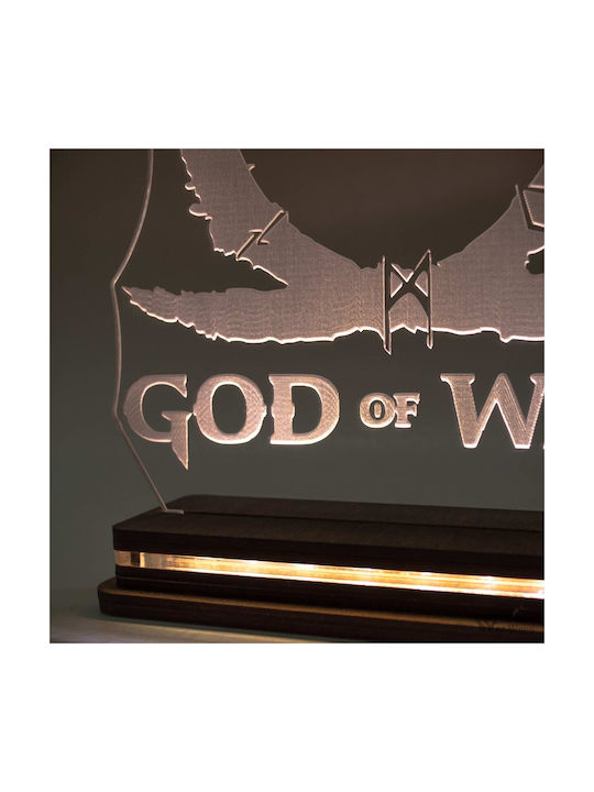 World of Wood Διακοσμητικό Φωτιστικό God Of War LED 20x18εκ.