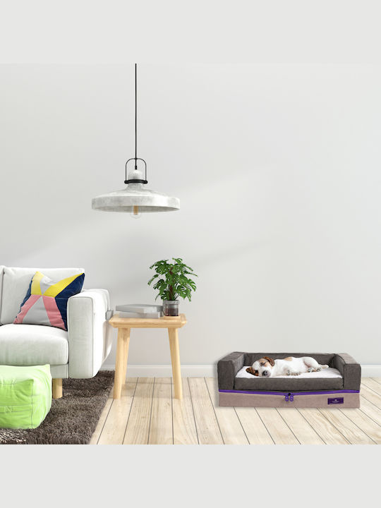 Ανατομικό Κρεβάτι Κατοικίδιων PetBed Memory Foam - Small Elephant Grey Χωρίς Freeze Technology