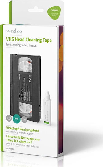Nedis Vhs Head Cleaning Cassette 20ml Liquid Flake Black
