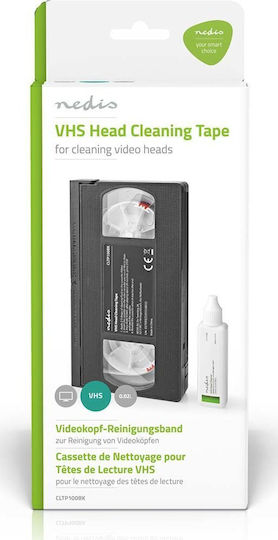 Nedis Vhs Head Cleaning Cassette 20ml Liquid Flake Black