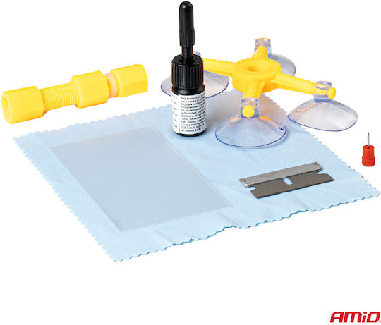 Amio Kit Windscreen and Glass Repair Resin Heavy Duty Safe Installation and Daily Use 1 Kit 04792/am Amio 04792