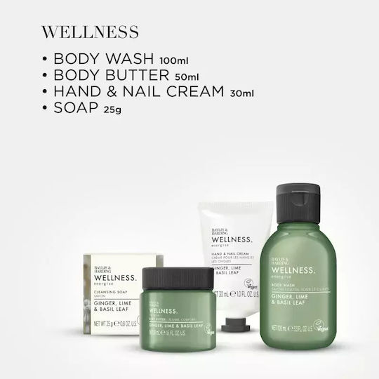 Baylis & Harding Lime & Basil Leaf Baylis & Harding Wellness Körperpflege-Set 4 Stück
