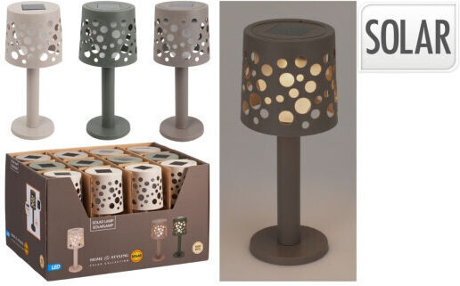 Koopman Tabletop Solar Light with Warm White Light 9x21cm