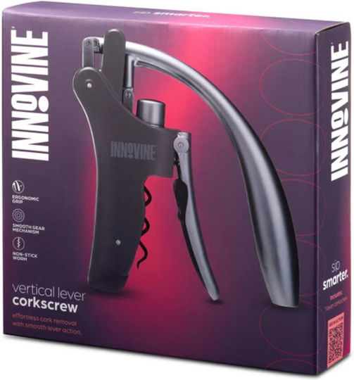 Innovine 12029 Premium Κάθετο Τιρμπουσόν Μοχλό Μαύρο Χρώμιο