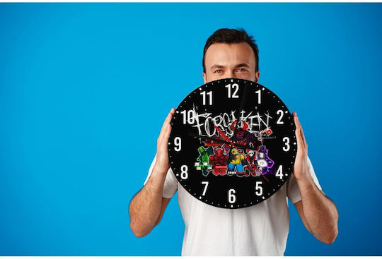 Koupakoupa Ceas De Perete Pentru Copii Roblox Forsaken Din Lemn 30 Cm