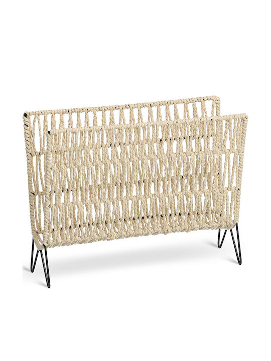 Θήκη Περιοδικών Μεταλλική Μαύρη 38x30x15εκ. 17019 Θήκη Περιοδικών Μεταλλική Μαύρη 38x30x15εκ. 17019
