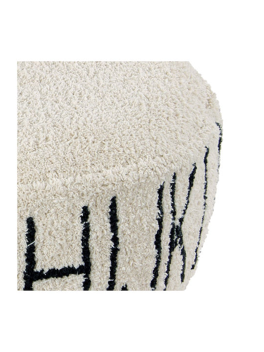 Pouf Nackenrolle Beiges 50x50x20cm