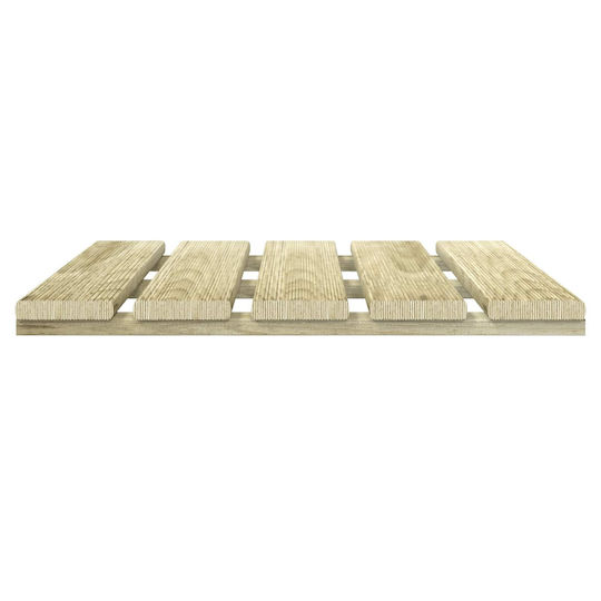 vidaXL Wood Garden Flooring Tile 50x50cm 6 Pieces