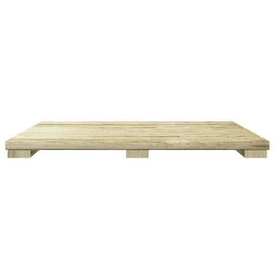 vidaXL Wood Garden Flooring Tile 50x50cm 6 Pieces
