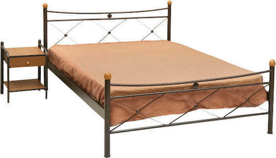 Χιαστή Κρεβάτι Ημίδιπλο για Στρώμα 110x190cm Λευκό