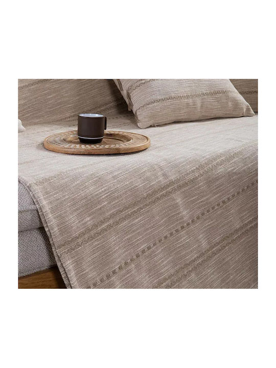 Nef-Nef Homeware Breeze Ριχτάρι Πολυθρόνας Ζακάρ Beige