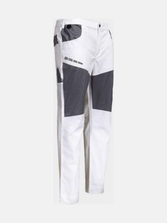 Stenso Stretch Pantaloni de Lucru Albi