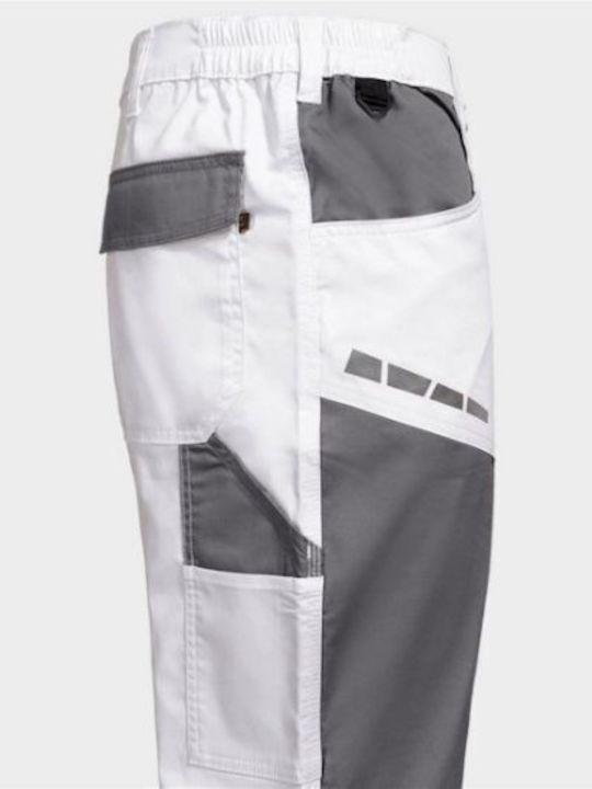 Stenso Stretch Pantaloni de Lucru Albi