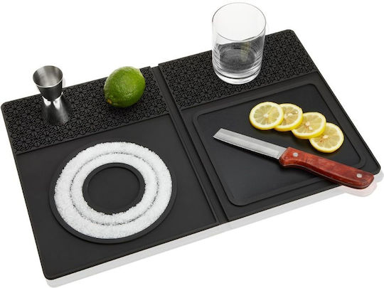 Innovine Non-Slip Base Bar Bar Mat 30 X 47 Cm Silicone Black