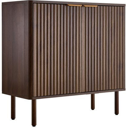 Μπουφές από Ξύλο & Μέταλλο Walnut 80x37.5x80cm