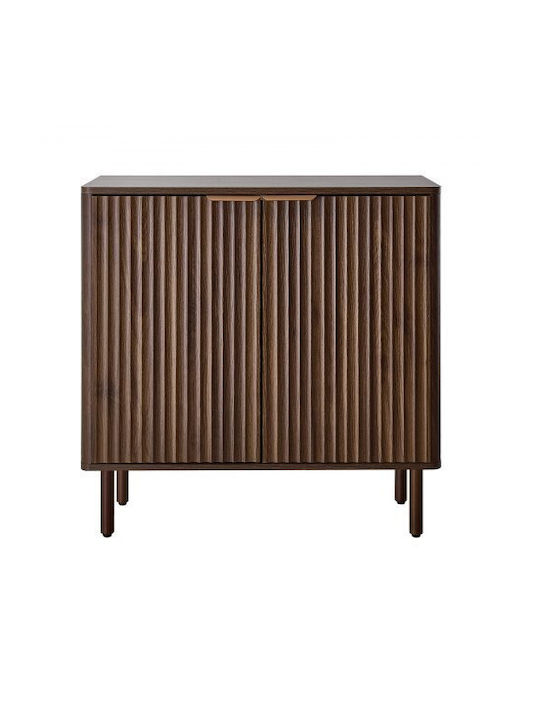 Μπουφές από Ξύλο & Μέταλλο Walnut 80x37.5x80cm