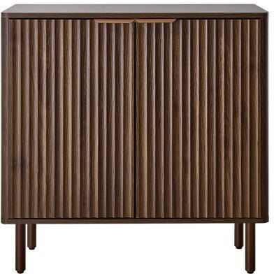 Μπουφές από Ξύλο & Μέταλλο Walnut 80x37.5x80cm