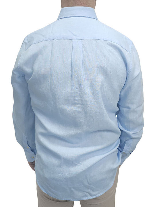 Long Sleeve Shirt Regular Fit Light Blue