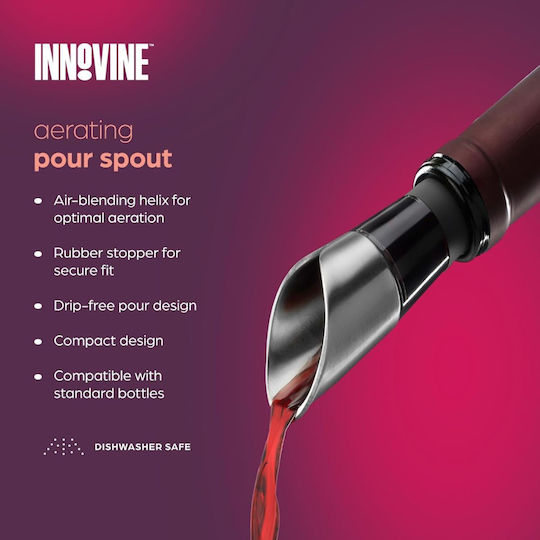 Innovine Metallic Flow Cap for Wine Bottles