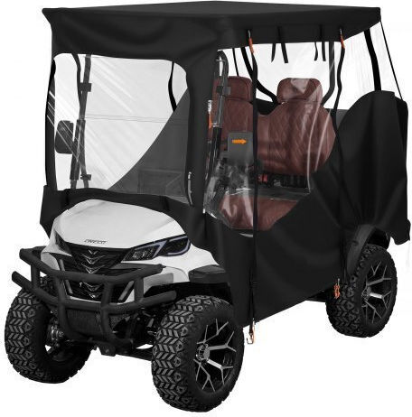 Golf Cart Cover Vevor Visible Full Enclosure Golf Cart 2&2+2 Passengers Waterproof Car Cover Oxford Fabric Oxford 600d Fits Most Club Car Yamaha Ezgo Honda PVC Coating & Windproof Design