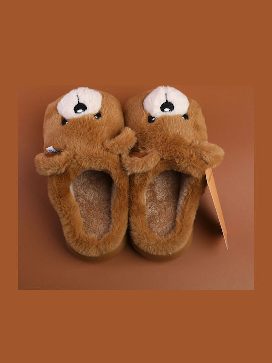 Brown Kids Slippers