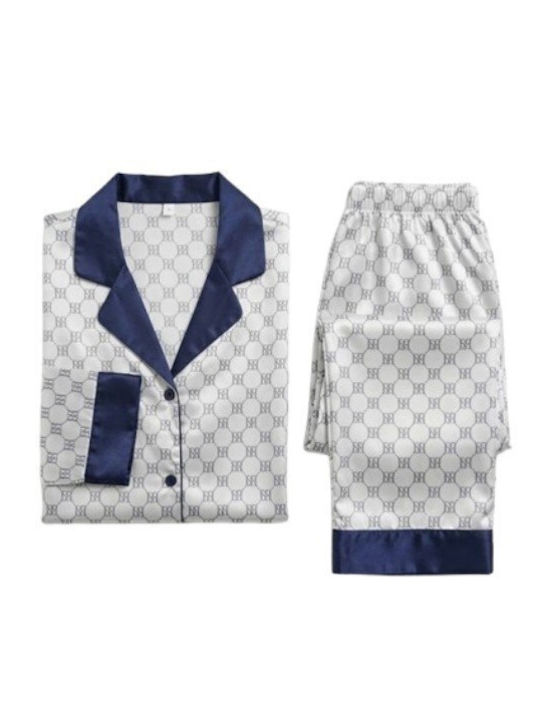 Soccus Set Pijamale Dama De Vară Alb