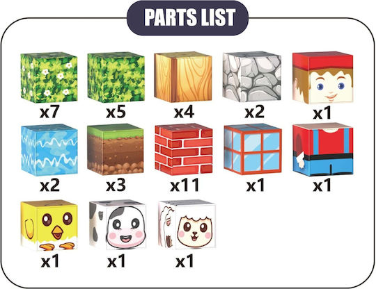 Malvys Magnetic Construction Toy MAG-VOX-40-VLG