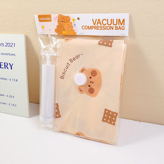 Plastic Air-Tight And Vacuum Storage Bag 80x100cm 2 Pieces