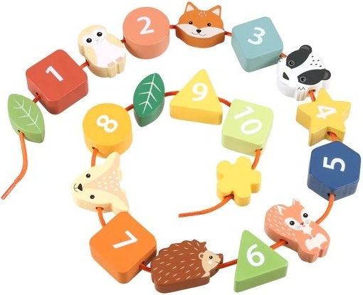 Orange Tree Toys Играчка за Дърпане на Въжета от Дърво за 3+ Месеца