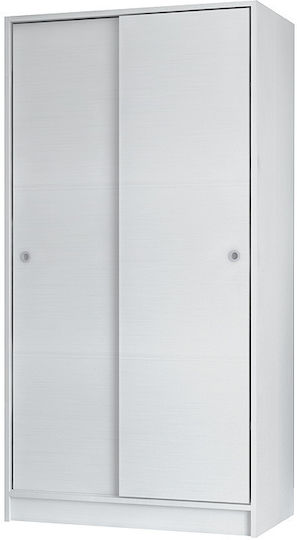 Misra Δίφυλλη Ντουλάπα Συρόμενη 94x52x182cm