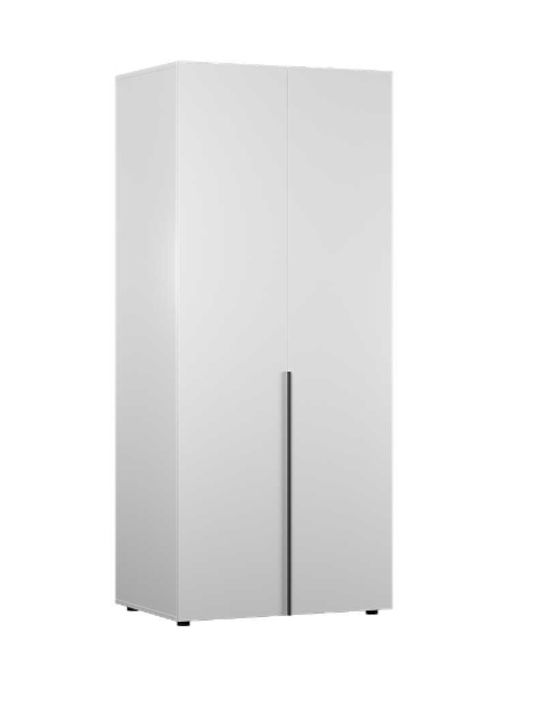 Oryana Δίφυλλη Ντουλάπα Λευκή 90x62x210cm
