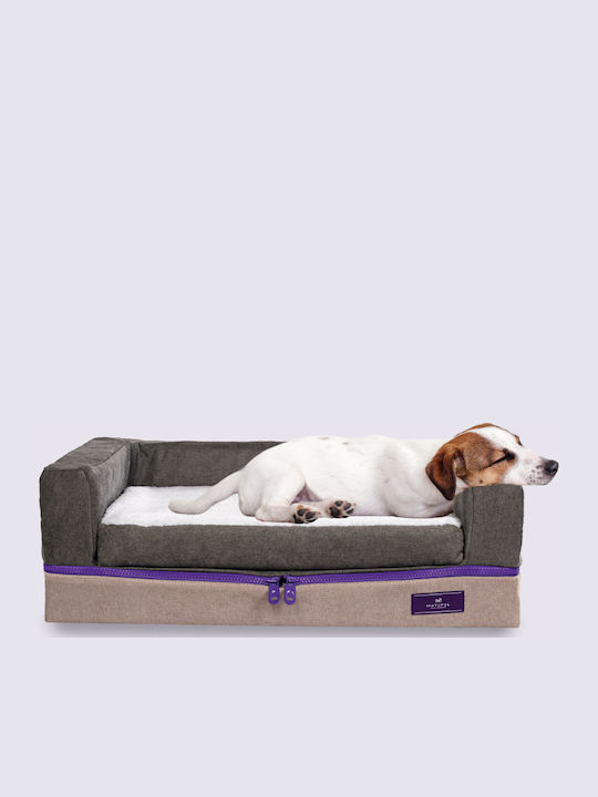 Ανατομικό Κρεβάτι Κατοικίδιων PetBed Memory Foam - Medium Phantom Grey Χωρίς Freeze Technology