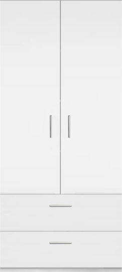 Ușă dublă Dulap de Haine Wilson 2ds Leuko 60x45x180cm