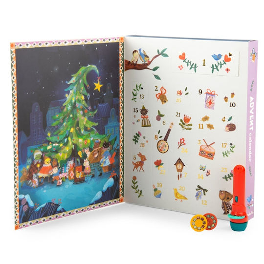 Advent Calendar Lantern 23 Story Discs Minouchkas Moulin Roty