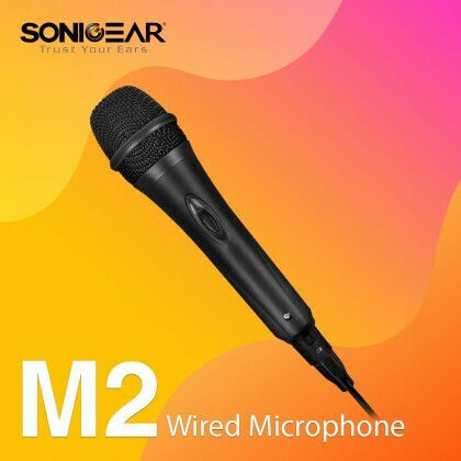 Sonic Gear M2 Δυναμικό Микрофон Ръчно изработено за Вокали в Черен Цвят