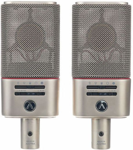 Austrian Audio OC818 Dual Set Plus Комплект Кондензаторен Микрофон XLR Шоково монтиран за Студио в Черен Цвят