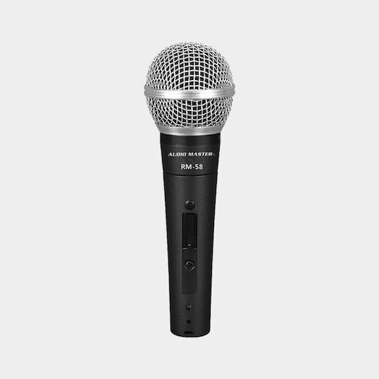 Audio Master RM58 Δυναμικό Μικρόφωνο XLR Χειρός για Φωνητικά