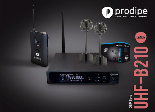 Prodipe UHF DSP AL21 Pack Ασύρματο Electret Μικρόφωνο Shock Mounted Solo