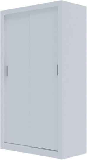 Doppeltür Kleiderschrank Schieben Linea White 120x60x215cm
