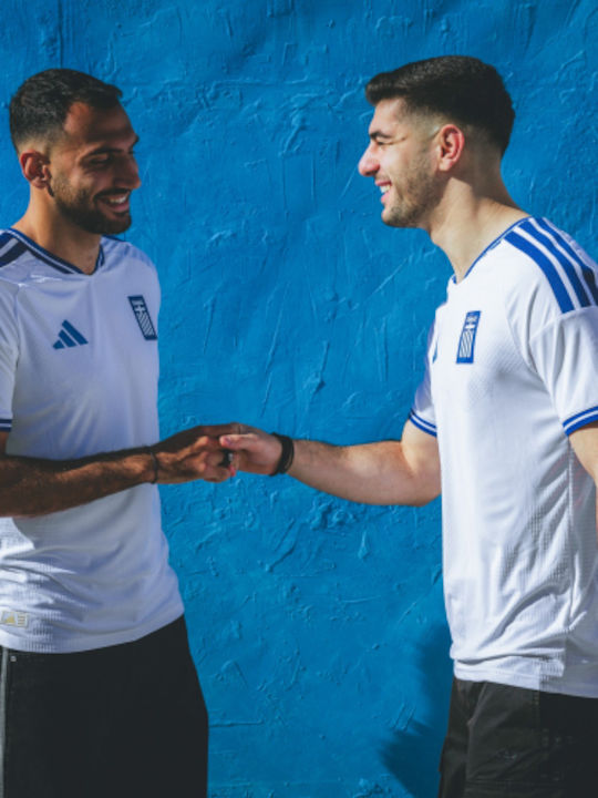 Nationalmannschaften Griechenland 2026 Heimtrikot Männer Fußball Display