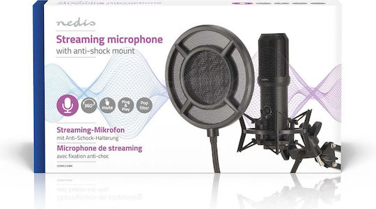 Nedis GSMIC410BK Microfon USB Montat pe amortizoare