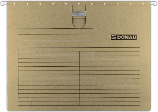 Donau Șină Pentru Dosare Suspendate Carton 230g/m² Tijă Metalică Set 5 Bucăți Maro Donau