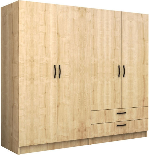 Four Door Victoria 200x60x181cm Natural Beech